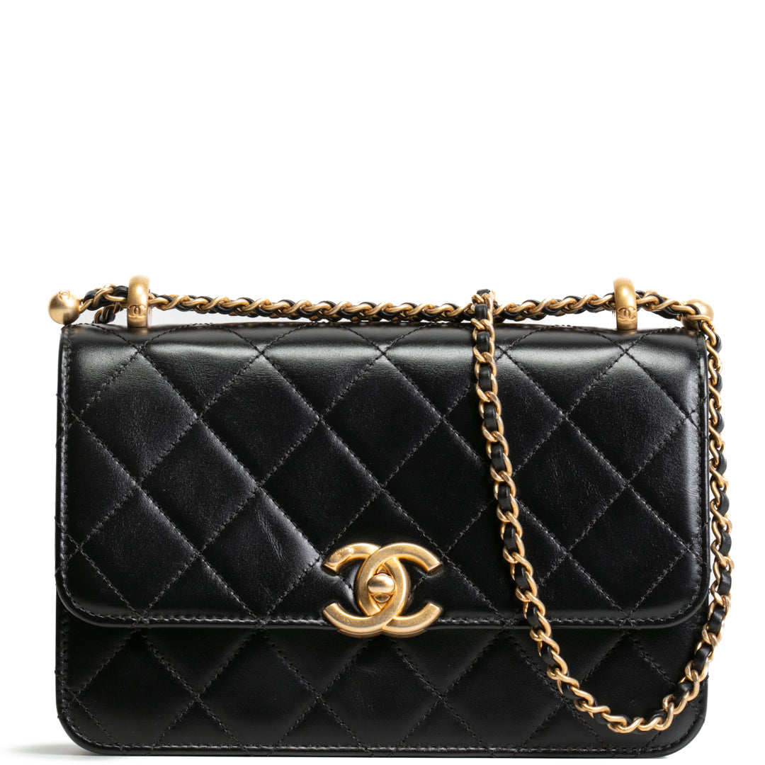 CHANEL Small Perfect Fit Flap Bag - Shiny Black