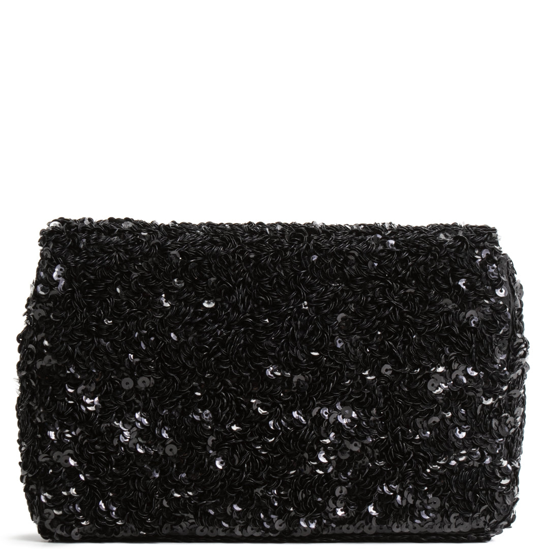 CHANEL Sequin Mini Flap Bag - Black