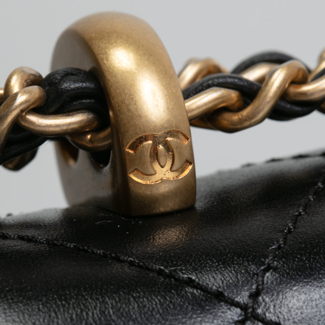 CHANEL Small Perfect Fit Flap Bag - Shiny Black