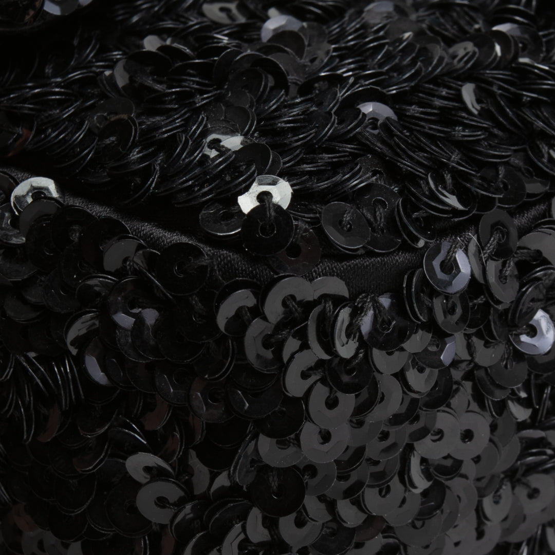 CHANEL Sequin Mini Flap Bag - Black