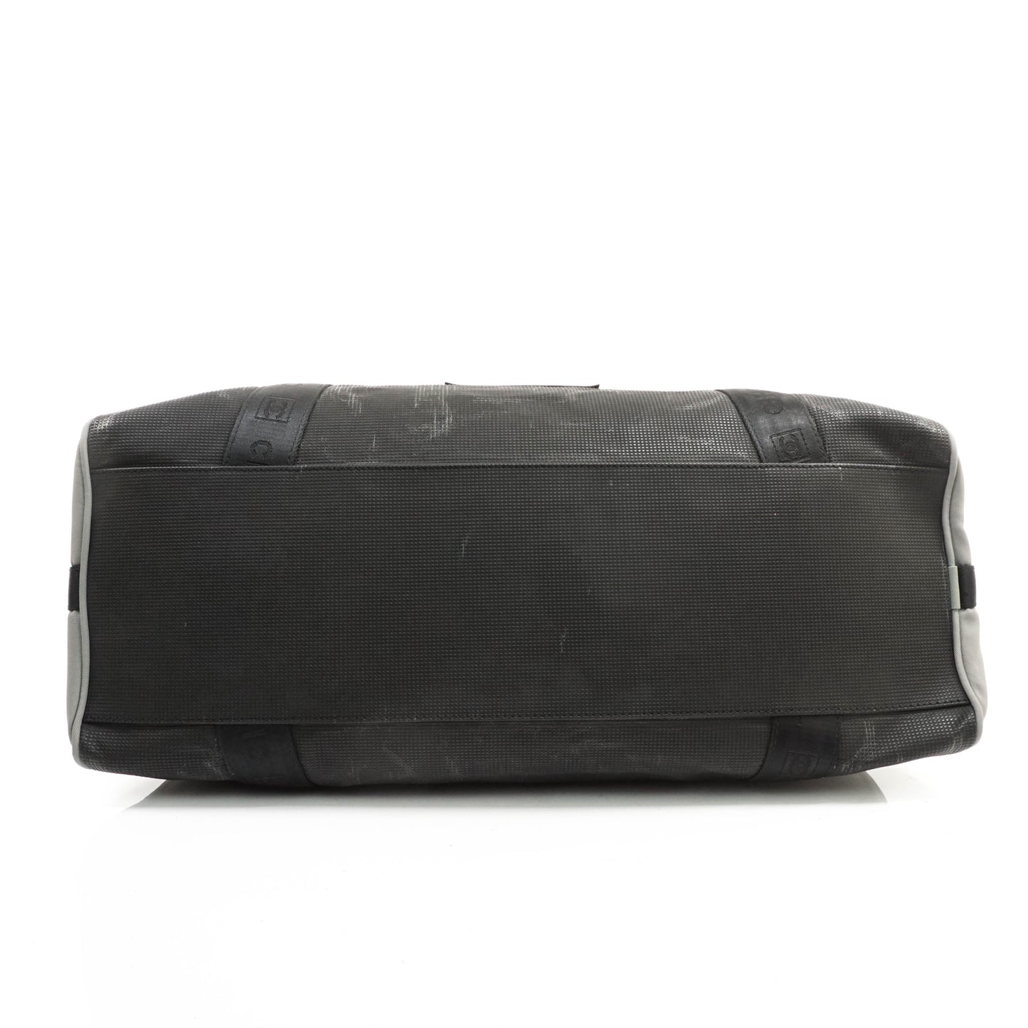 Chanel Boston Bag Nylon Gray