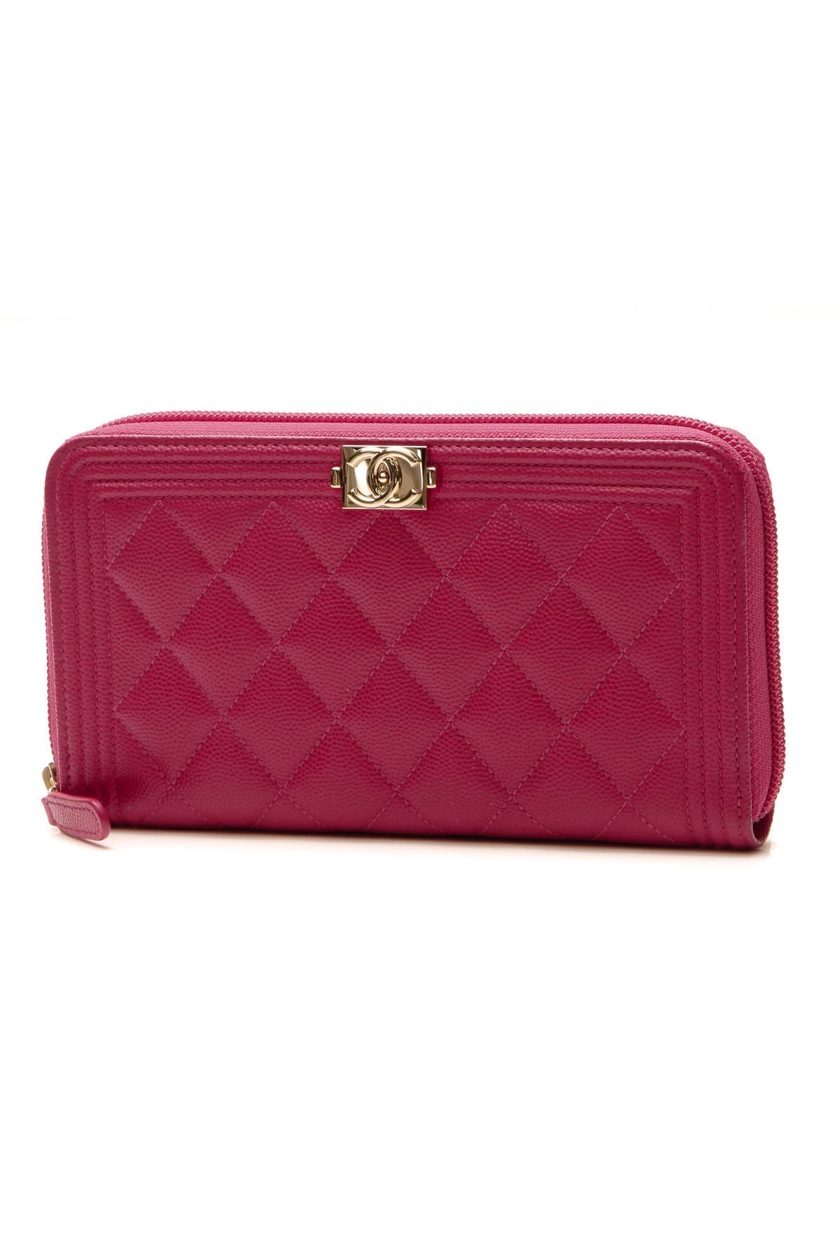 Boy Zippy Wallet - Pink Caviar