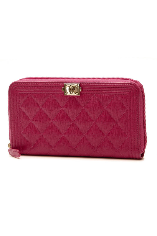 Boy Zippy Wallet - Pink Caviar