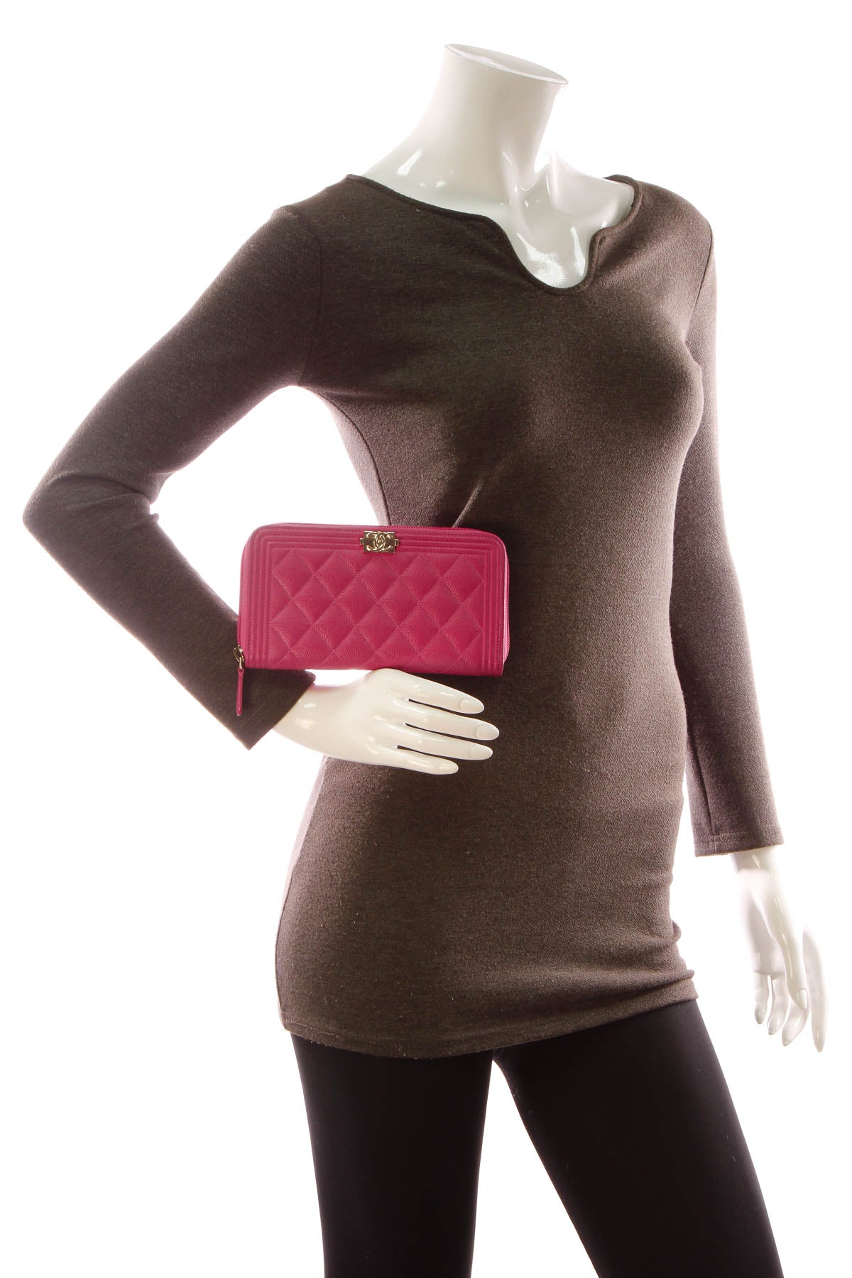 Boy Zippy Wallet - Pink Caviar