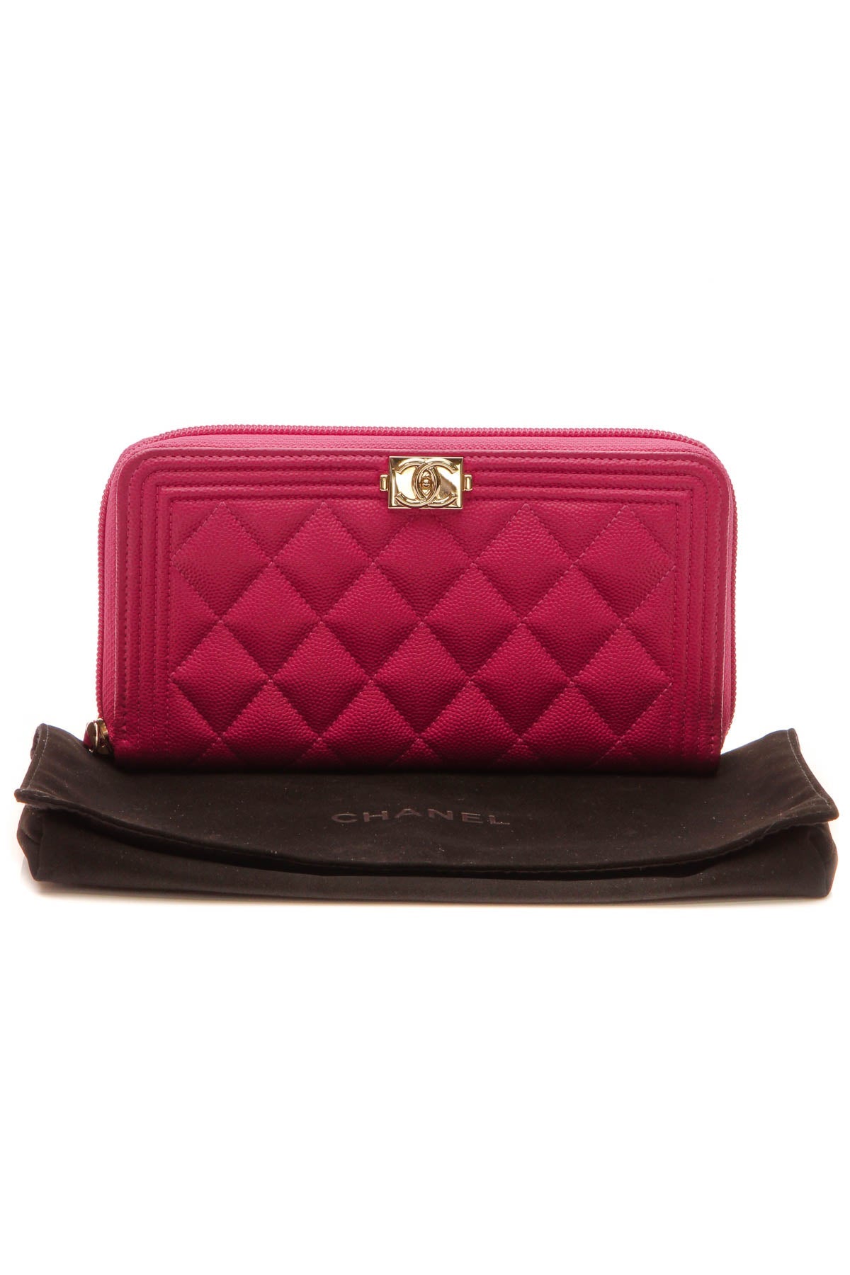 Boy Zippy Wallet - Pink Caviar