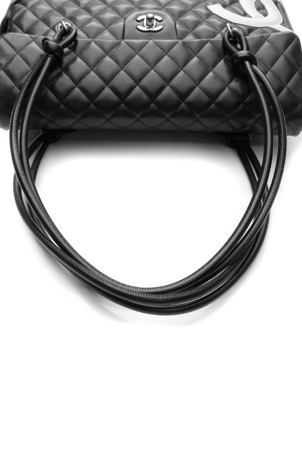 Cambon Ligne Flap Large Tote Bag - Black