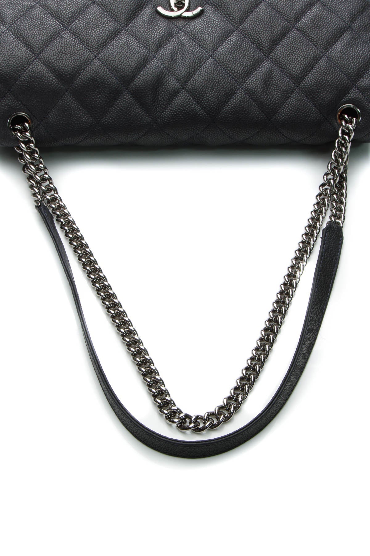 Accordion Flap Bag - Navy