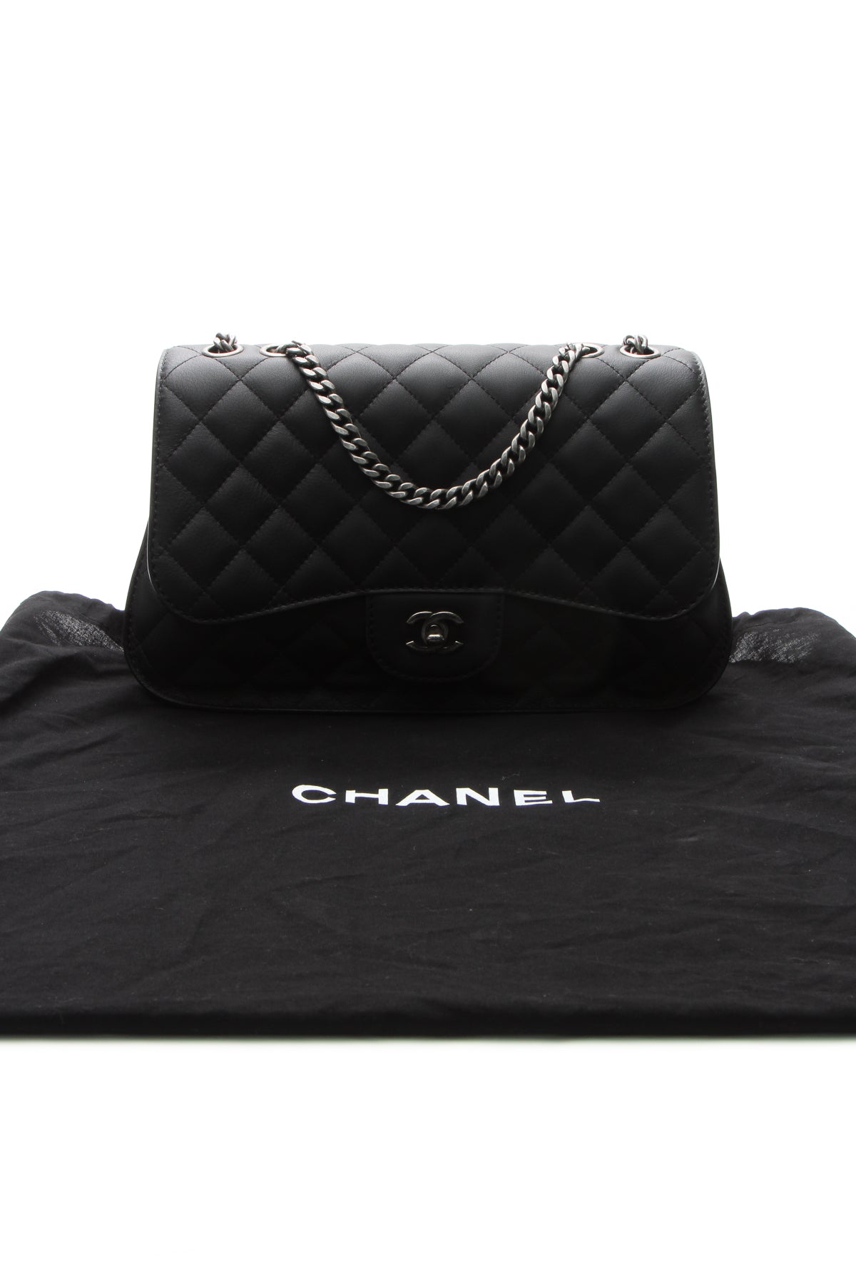 Accordion Flap Bag - Black