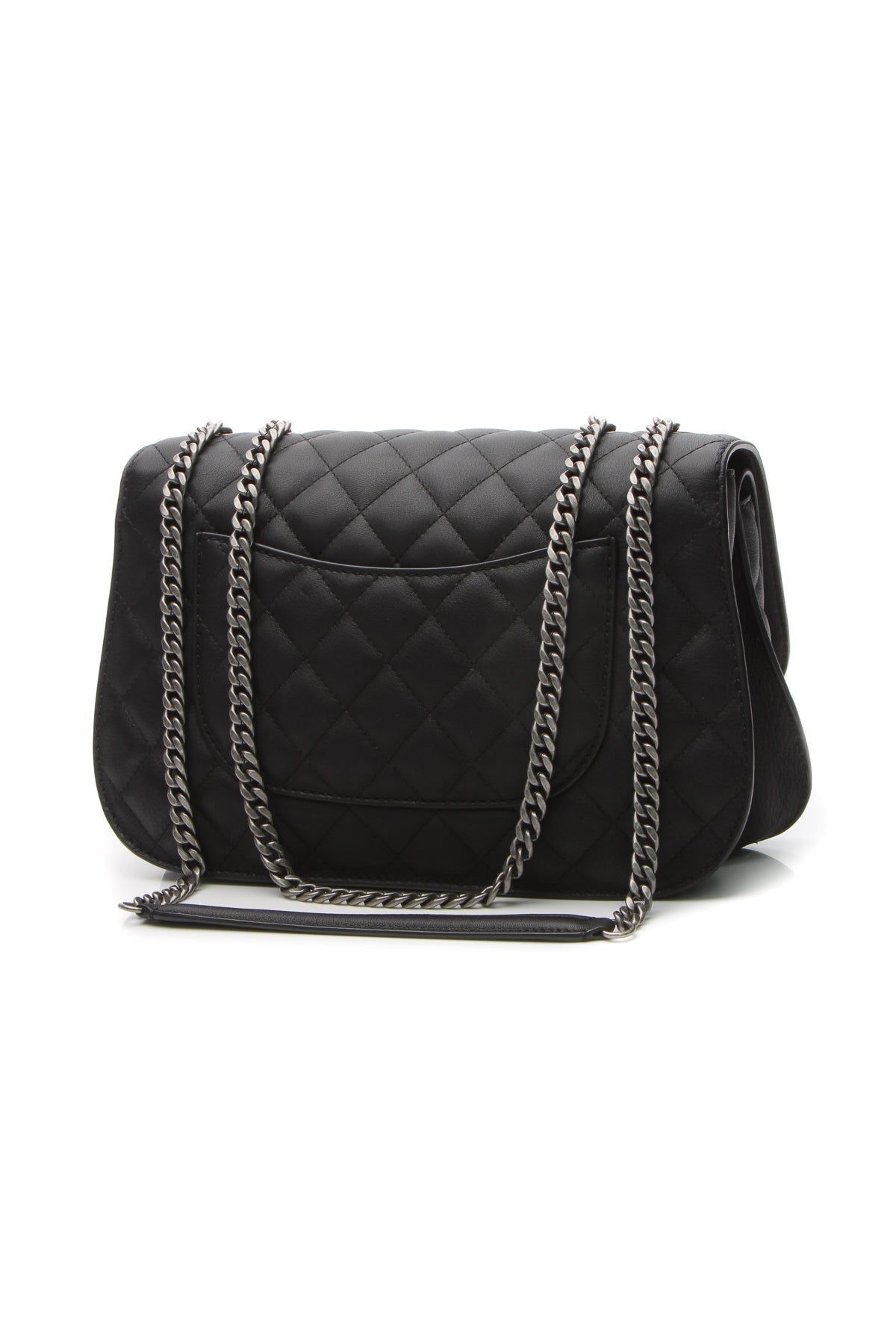 Accordion Flap Bag - Black