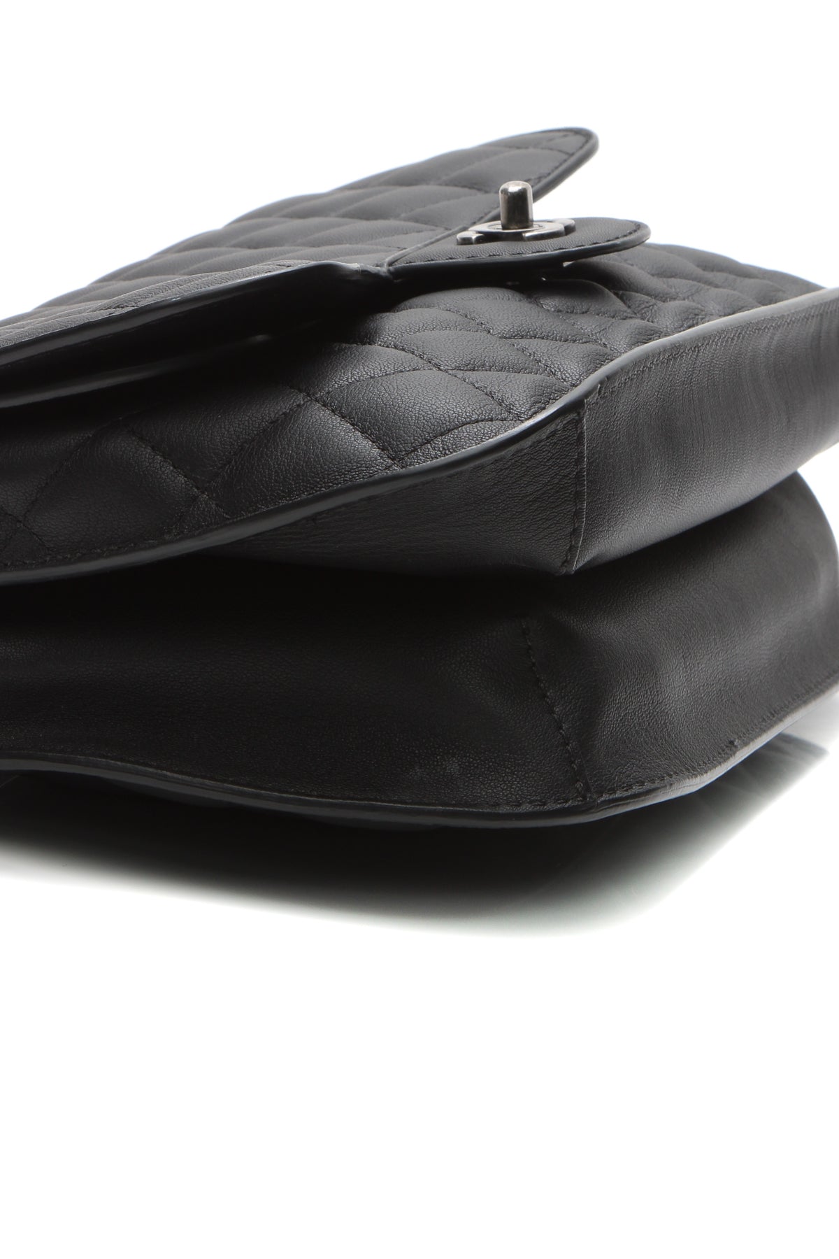 Accordion Flap Bag - Black
