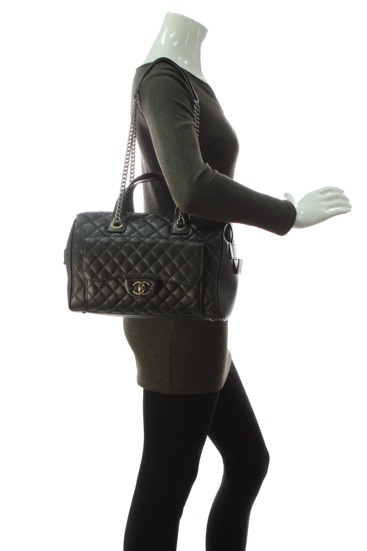 Casual Pocket Bowling Bag - Black