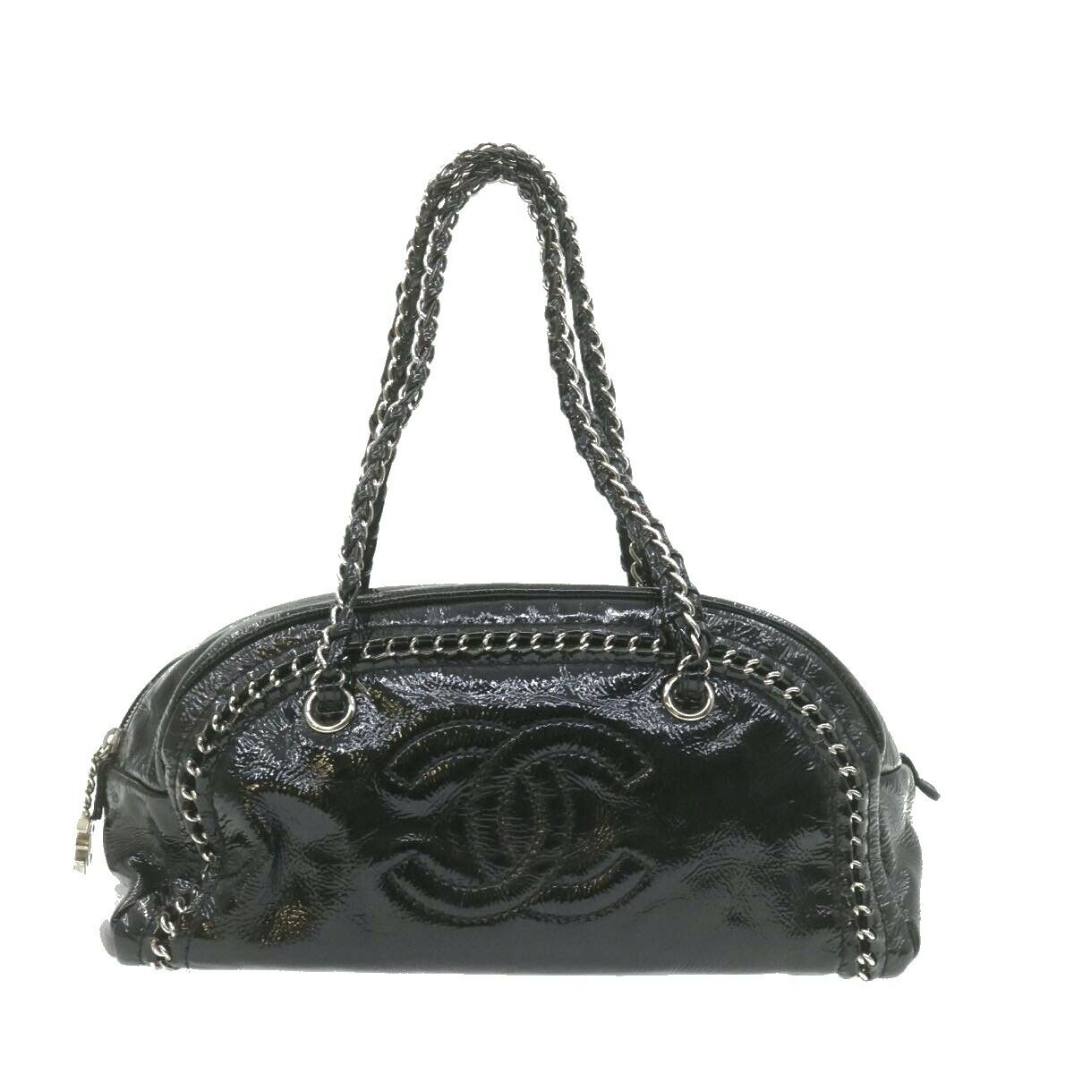 Chanel Cc Chain Hand Bag Enamel