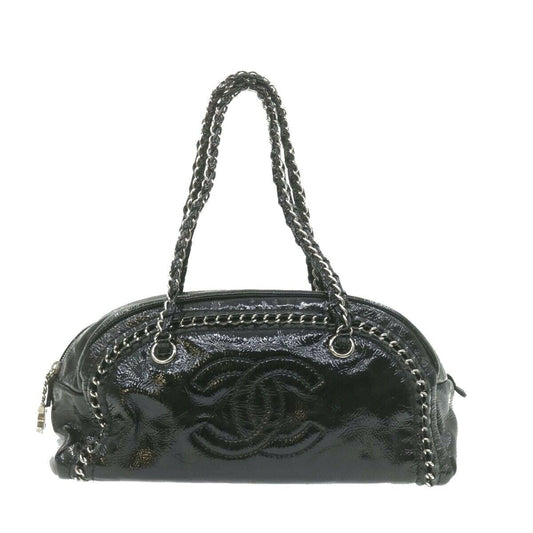 Chanel Cc Chain Hand Bag Enamel