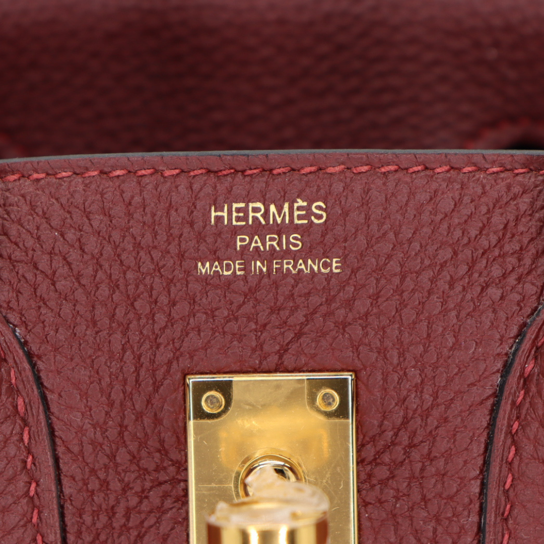 Hermès 25cm Birkin Rouge H Togo Leather Gold Hardware