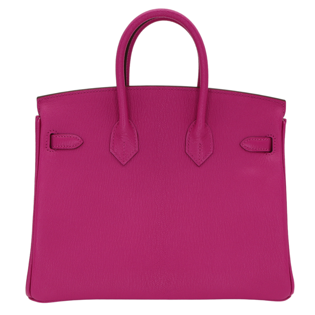 Hermès 25cm Birkin HSS Rose Magnolia/Gris Perle Chèvre Leather Gold Hardware