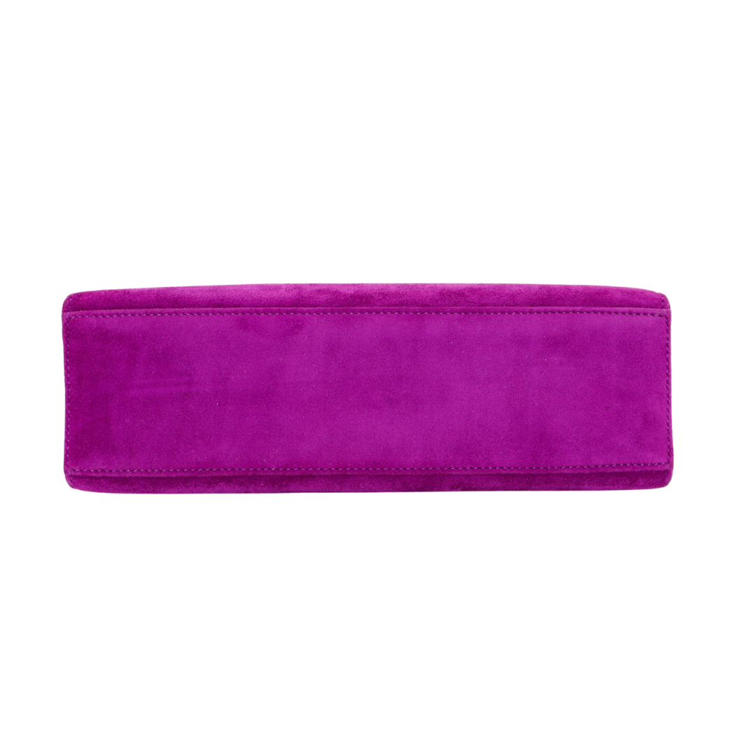 Hermès Kelly Pochette Ultraviolet Doblis Palladium Hardware