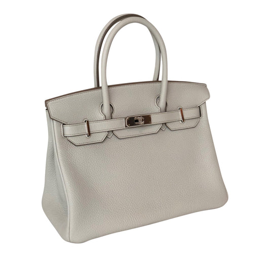 Hermès Birkin 30 Gris Perle Togo PHW