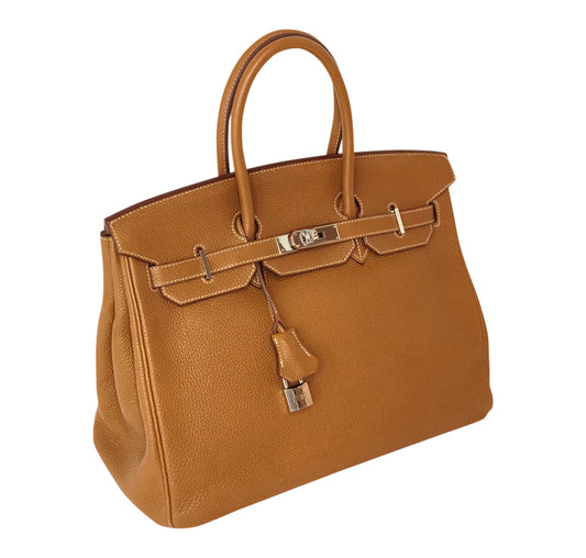 Hermès Birkin 35 Bag Gold Togo PHW