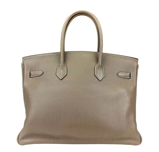 Hermès Birkin 35 Etoupe Taupe Bag PHW