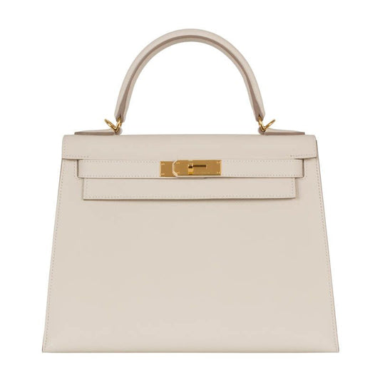 Hermès 32cm Kelly Craie Epsom GHW