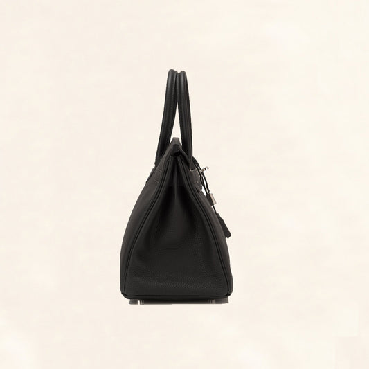Hermès | Black Togo Birkin with Silver Hardware | 30