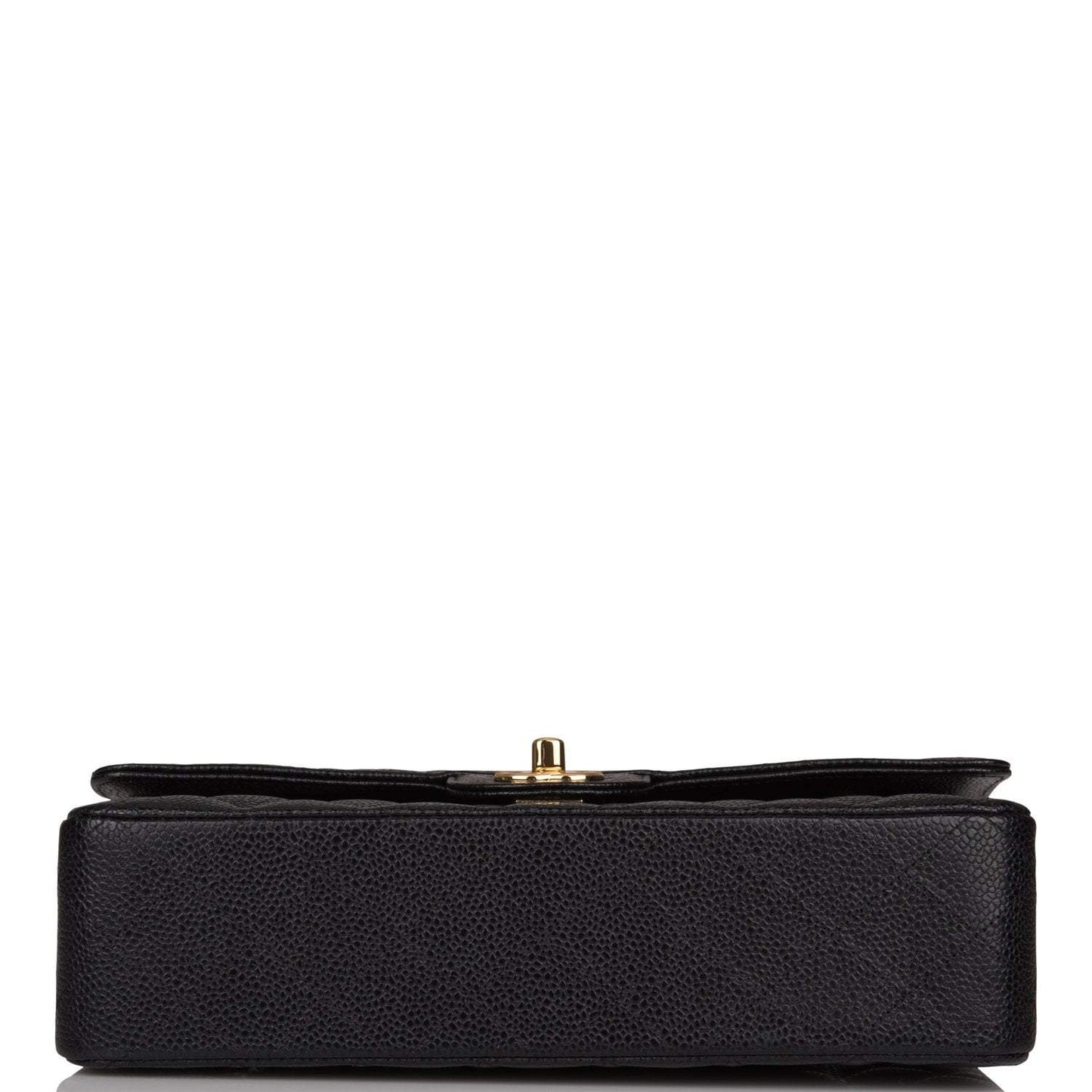 Chanel Black Quilted Caviar Medium Classic Double Flap Bag Gold Hardware