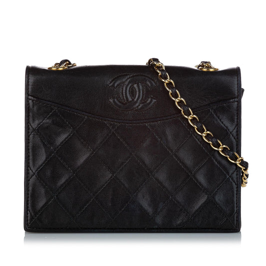 Chanel CC Timeless Lambskin Leather Shoulder Bag