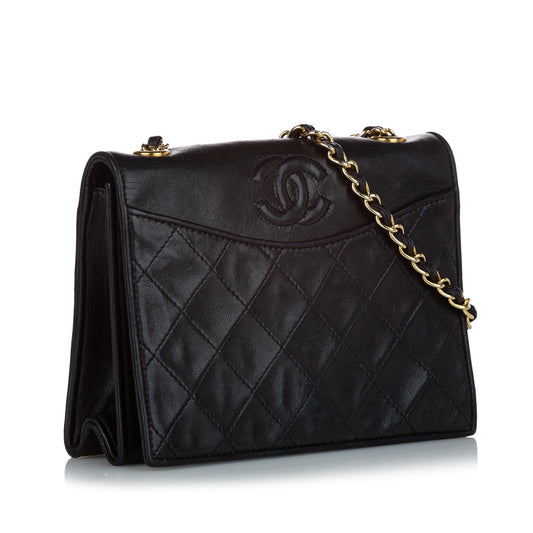 Chanel CC Timeless Lambskin Leather Shoulder Bag