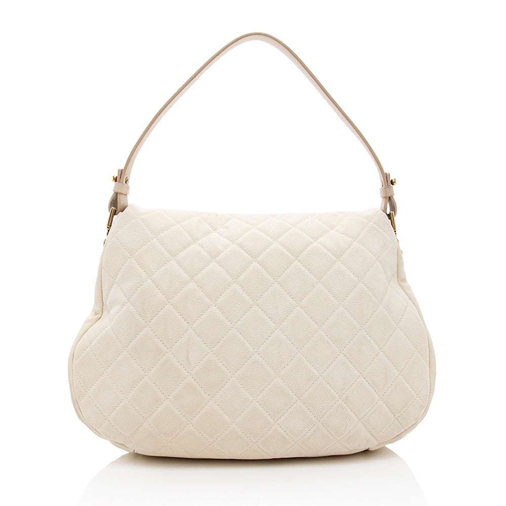 Chanel Caviar Leather Country Chic Messenger Bag