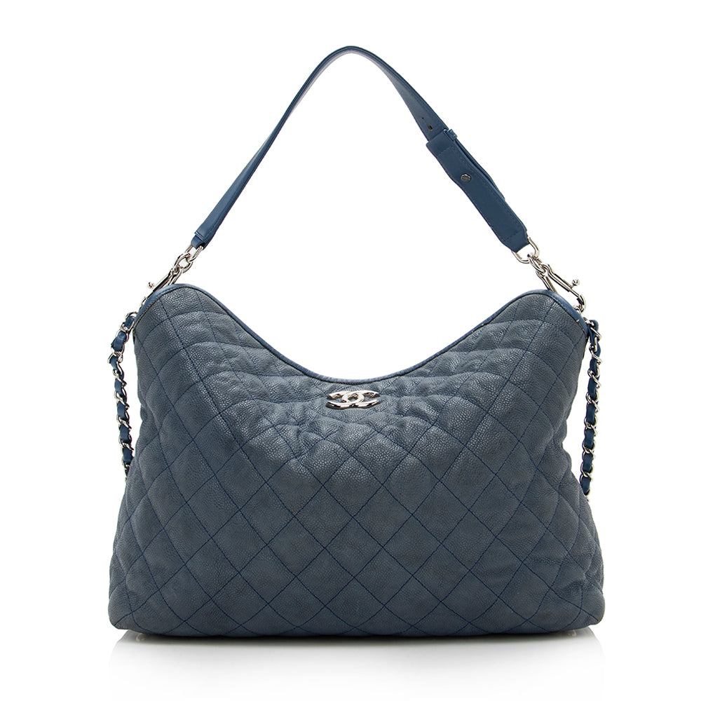 Chanel Caviar Leather French Riviera Hobo
