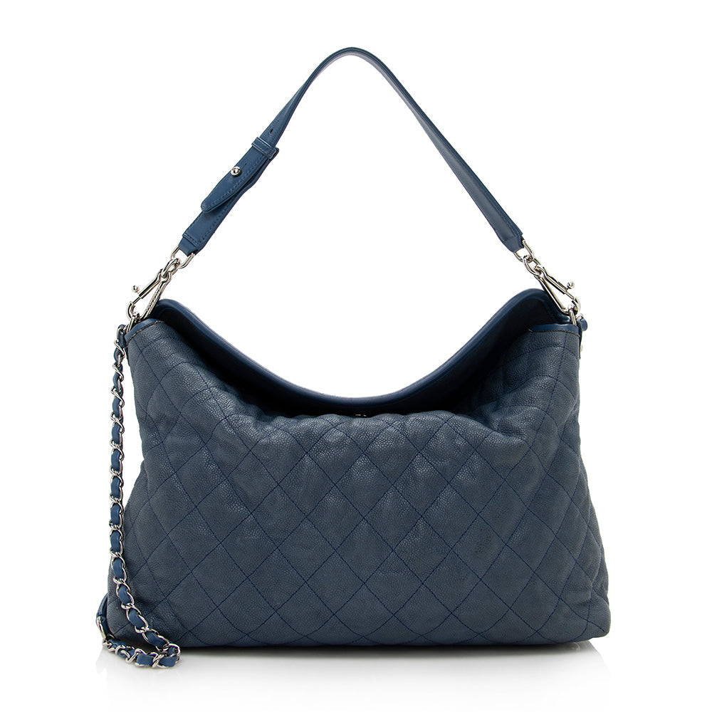 Chanel Caviar Leather French Riviera Hobo