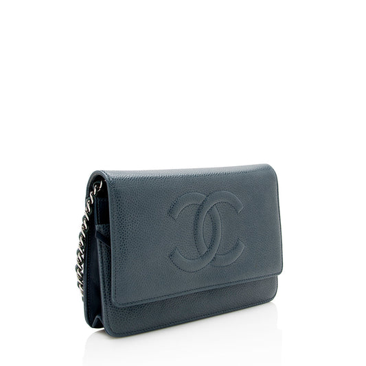 Chanel Caviar Leather Timeless CC Wallet on Chain Bag