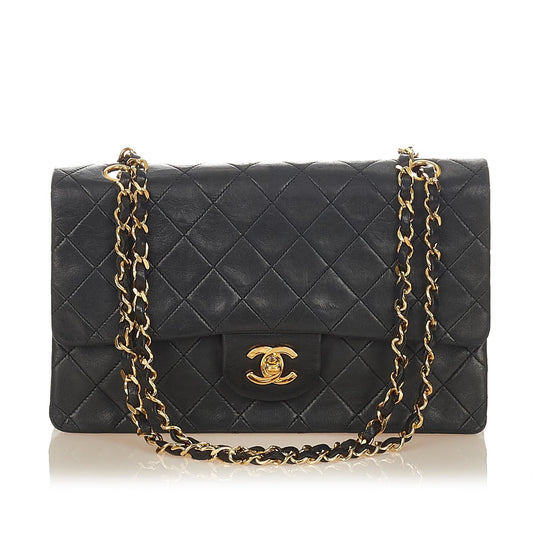 Chanel Classic Medium Lambskin Leather Double Flap Bag