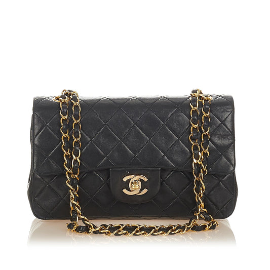 Chanel Classic Small Lambskin Leather Double Flap Bag