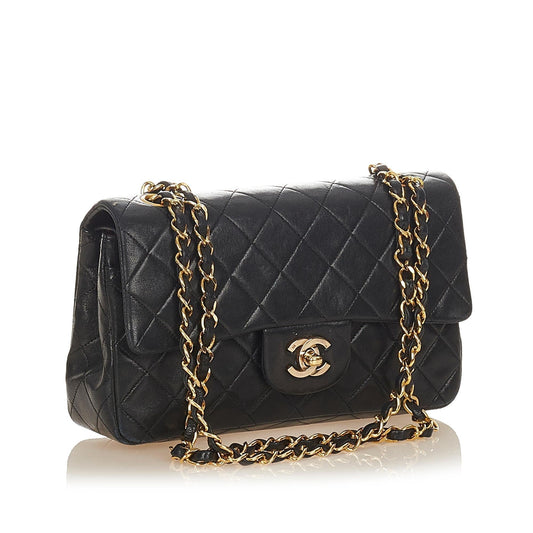 Chanel Classic Small Lambskin Leather Double Flap Bag