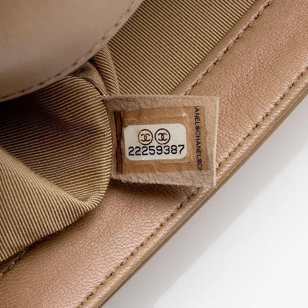 Chanel Iridescent Shiny Calfskin Old Medium Boy Bag