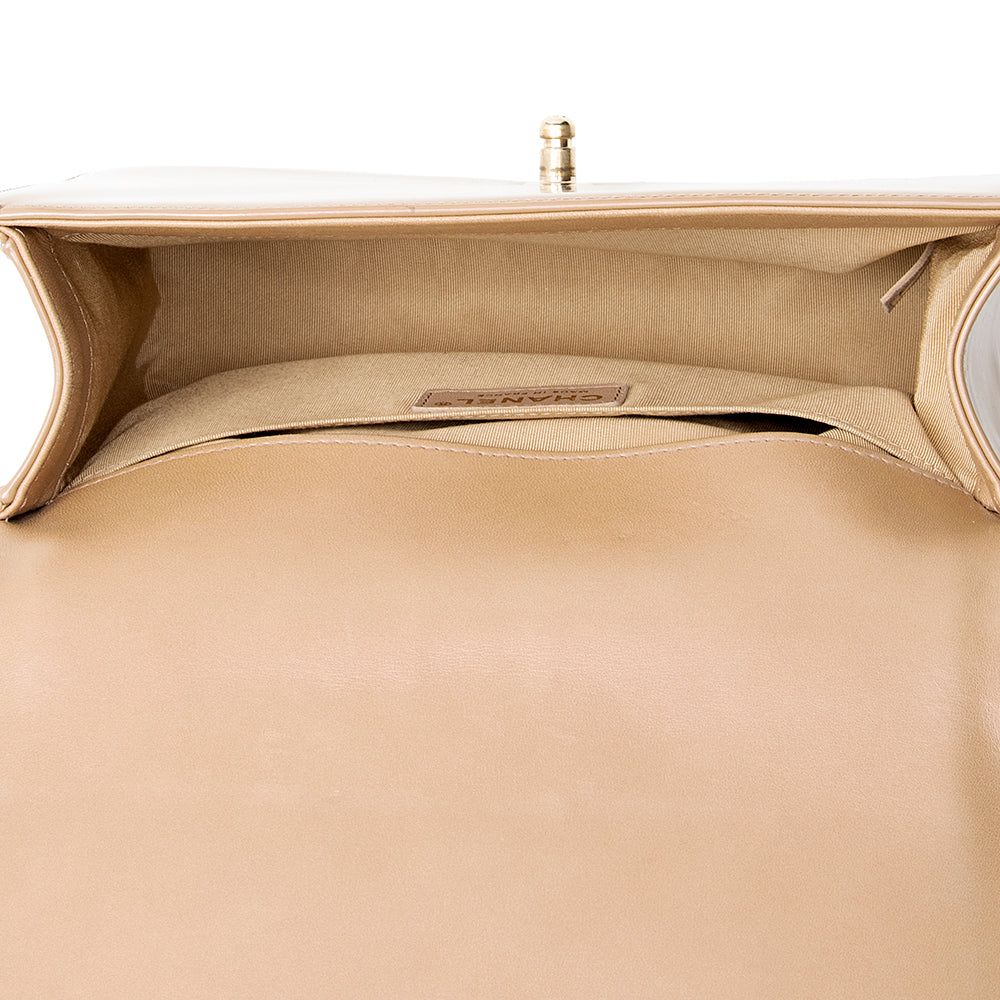 Chanel Iridescent Shiny Calfskin Old Medium Boy Bag