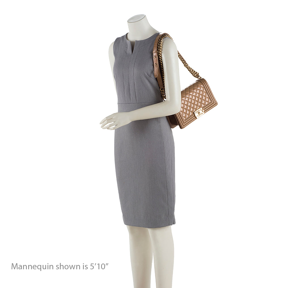 Chanel Iridescent Shiny Calfskin Old Medium Boy Bag