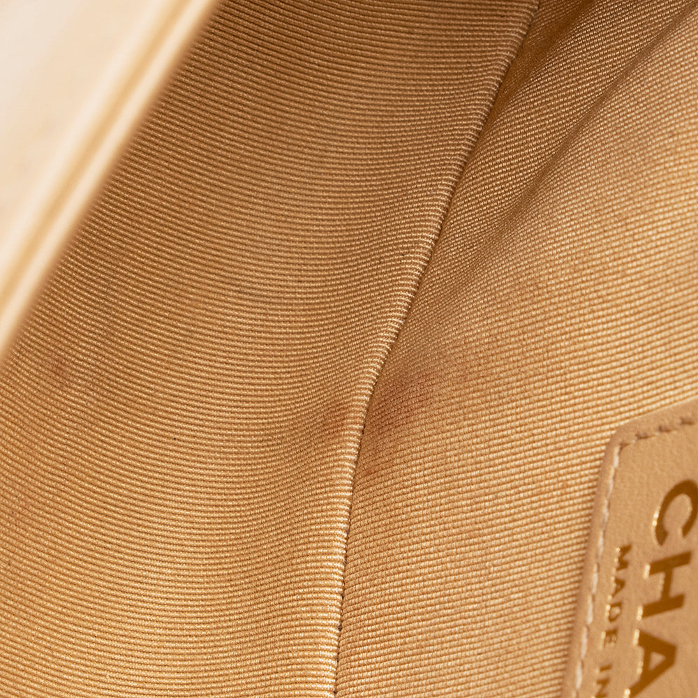 Chanel Lambskin Chain Top Handle Small Boy Bag