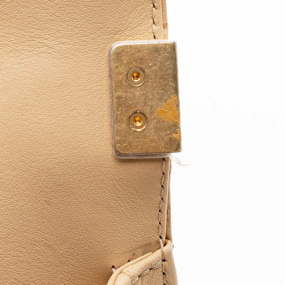 Chanel Lambskin Chain Top Handle Small Boy Bag