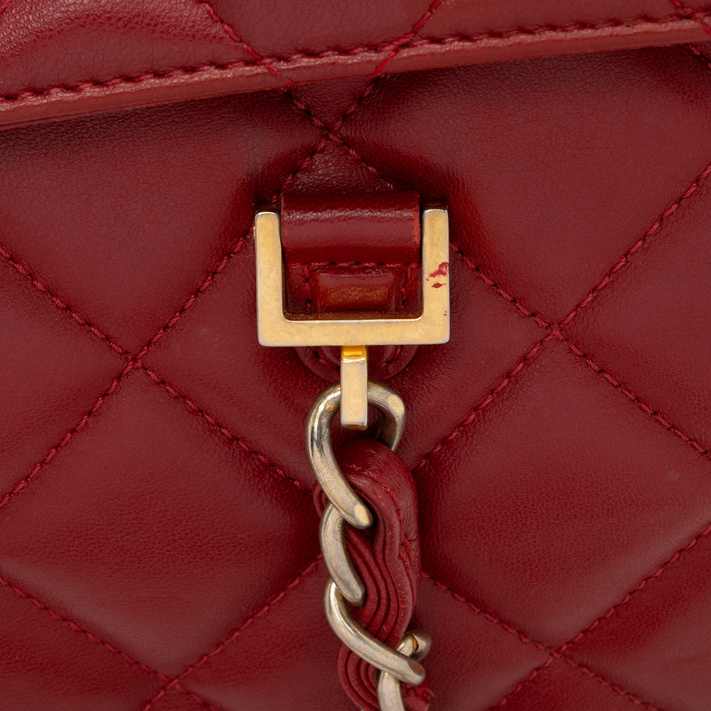 Chanel Lambskin Flap CC Shoulder Bag