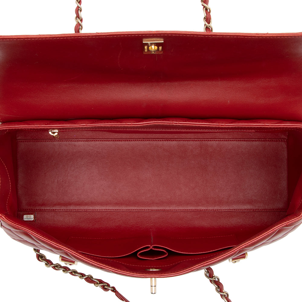 Chanel Lambskin Flap CC Shoulder Bag