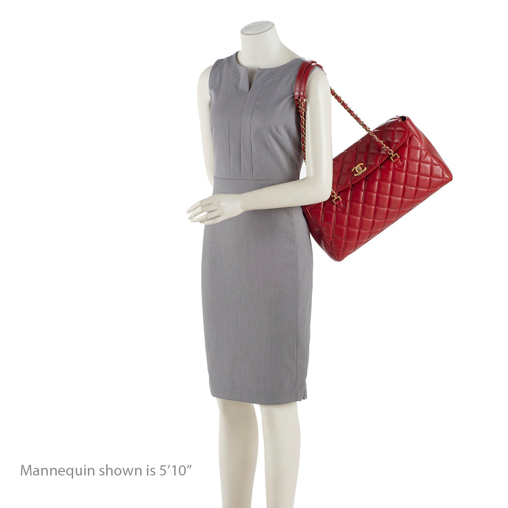 Chanel Lambskin Flap CC Shoulder Bag