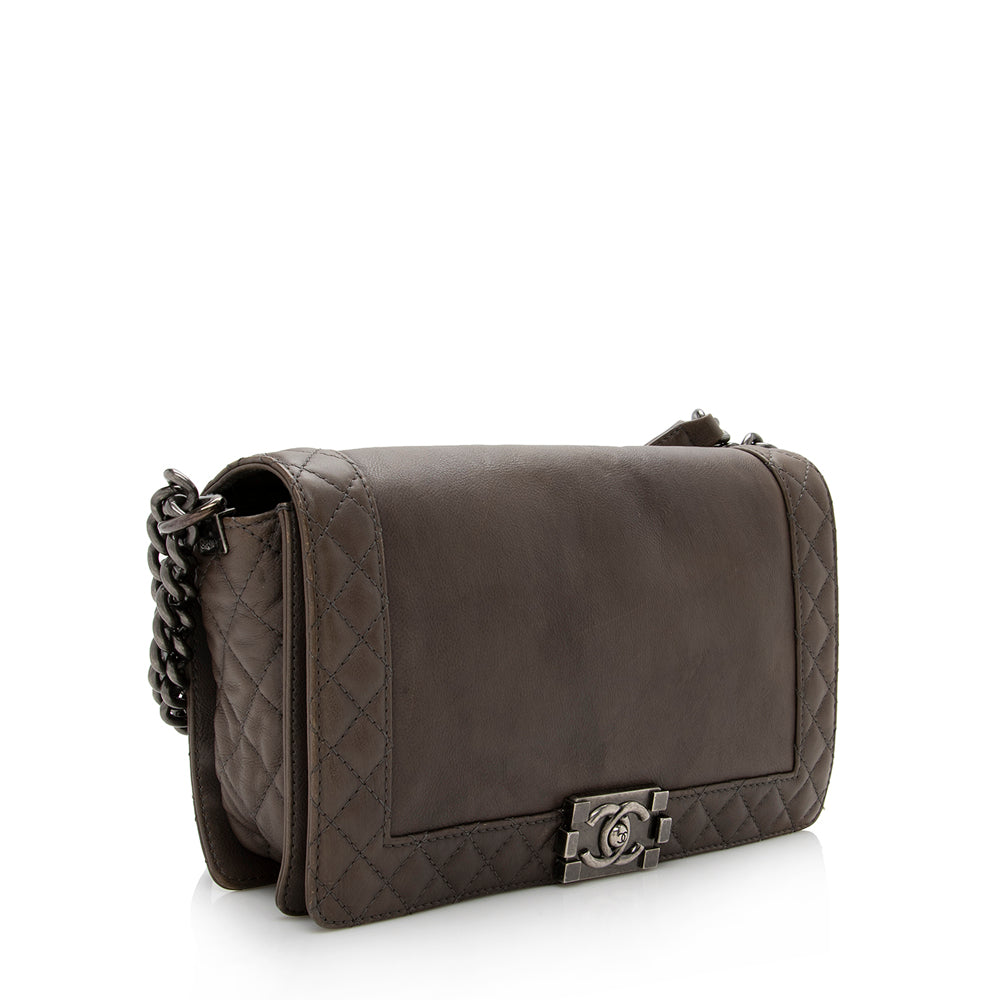 Chanel Lambskin Reverso Medium Boy Bag