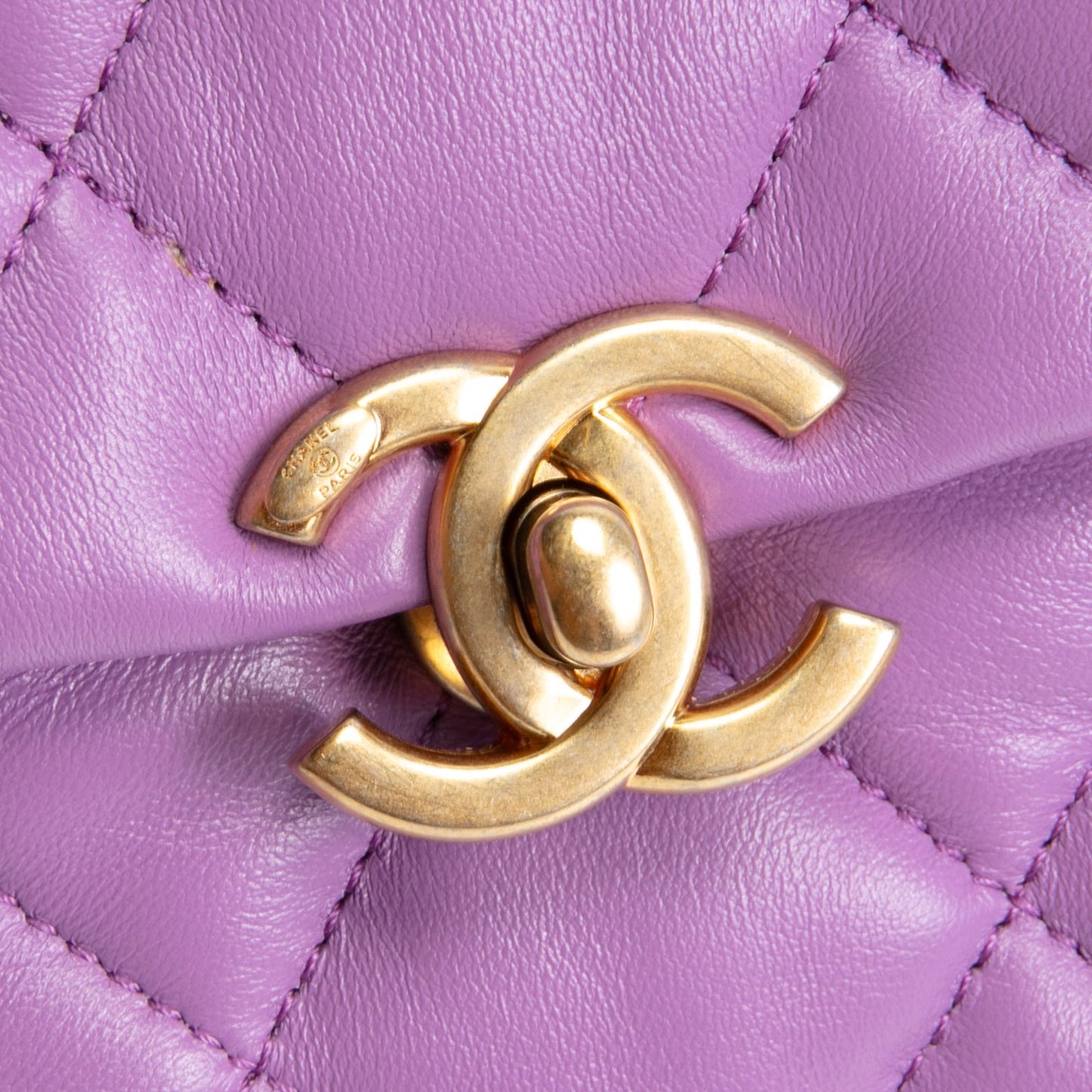 CHANEL Mini Candy Chain Flap Bag - Purple