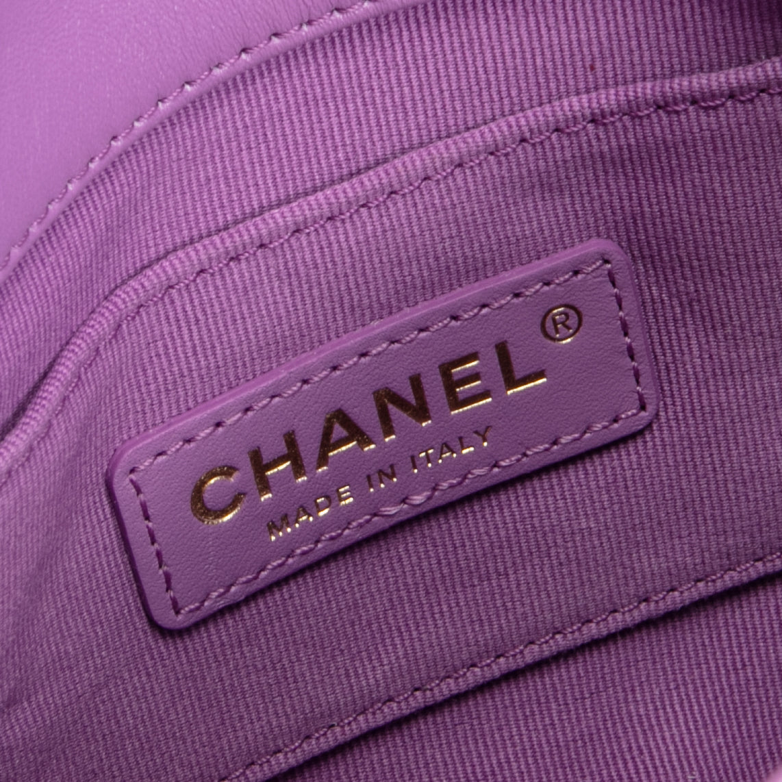 CHANEL Mini Candy Chain Flap Bag - Purple