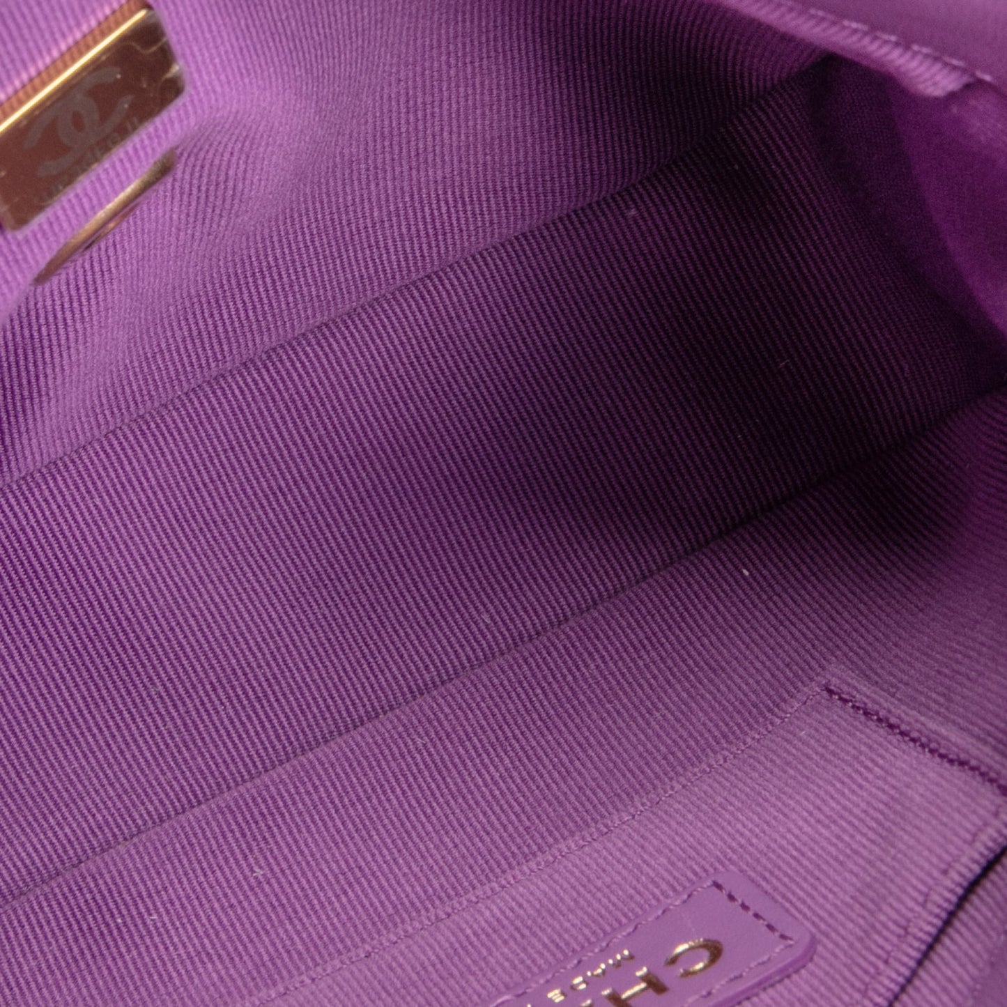 CHANEL Mini Candy Chain Flap Bag - Purple