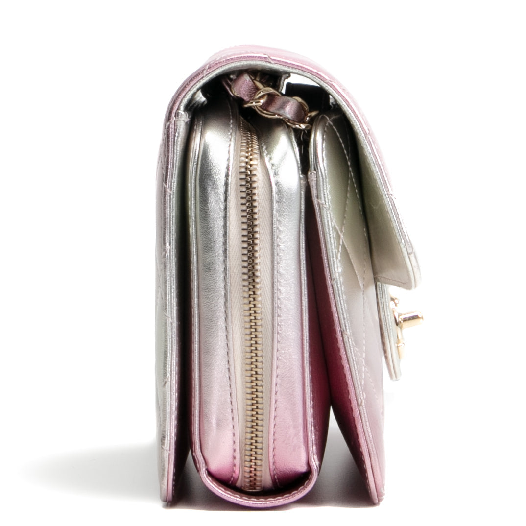 CHANEL Like A Wallet Flap - Metallic Pink