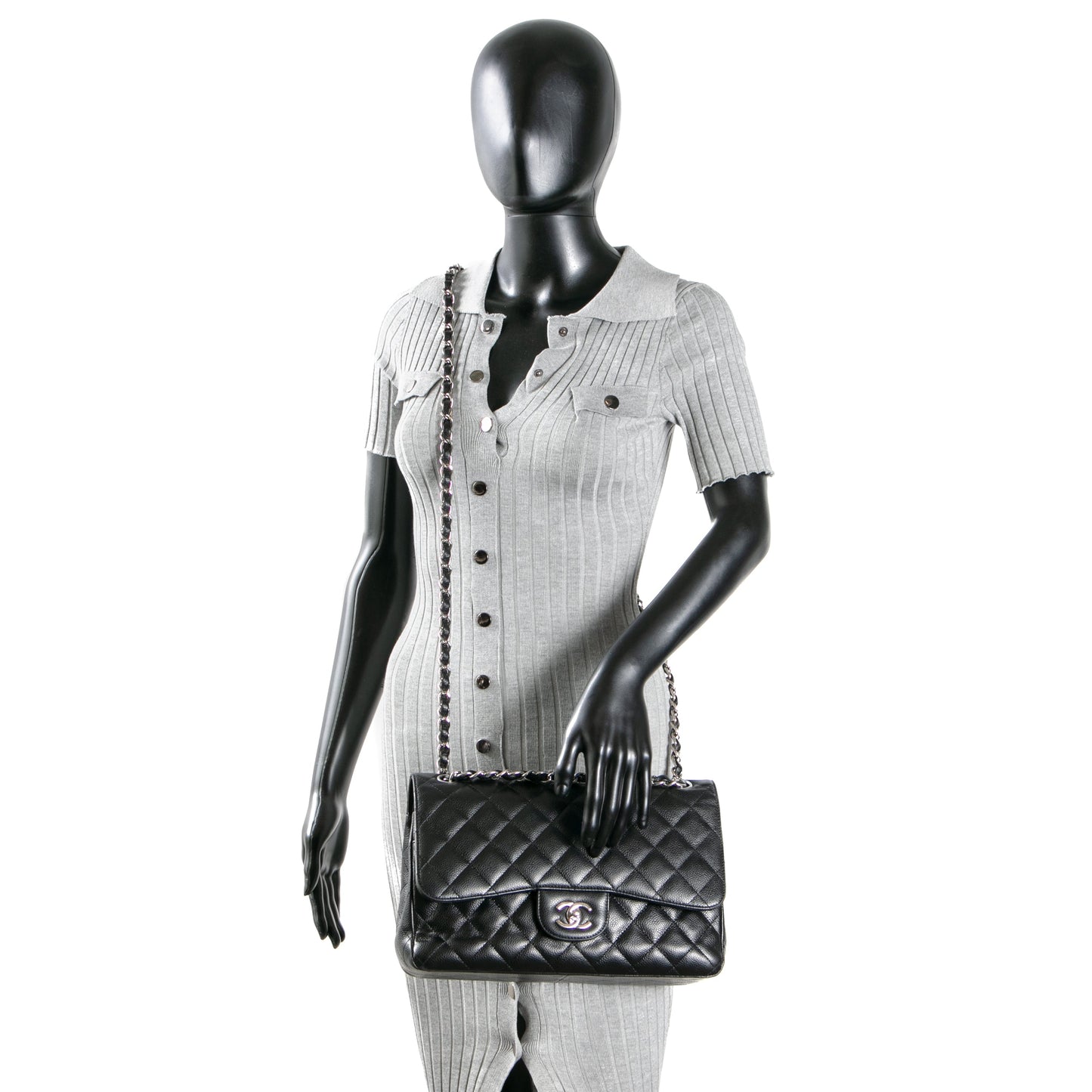 CHANEL Jumbo Double Flap - Black