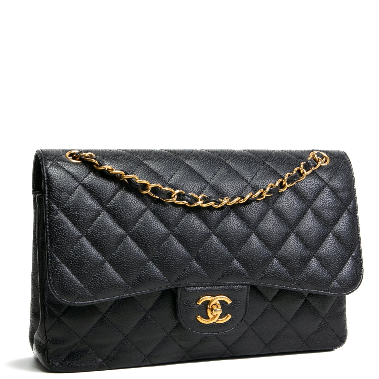 CHANEL Jumbo Double Flap -  Black